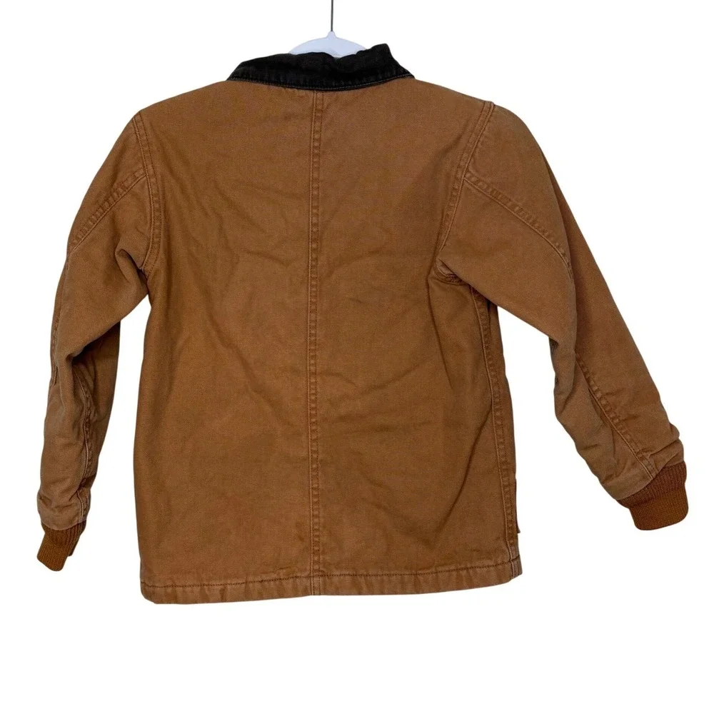 Walls Kidz Grow Canvas Detroit Jacket Youth M 8-10 Brown Gorpcore Workwear VTG